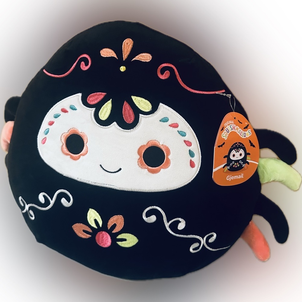 🇺🇸 Nwt  Gjemail Spider 🕷️, Halloween DOTD, 12" Squishmaillow